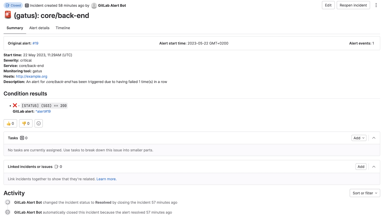 Status page on demand gatus