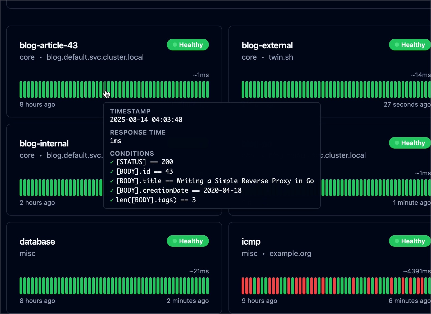 Gatus: The Most Advanced Status Page For Developers